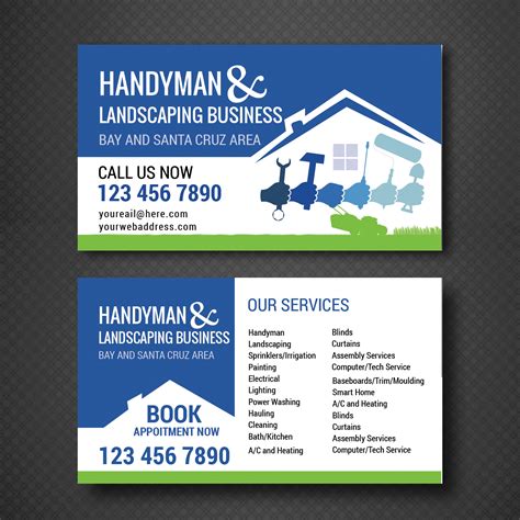 maintenance business cards